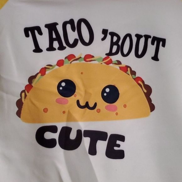 NEW "TACO 'BOUT CUTE" HOODED 2 PIECE SET - Picture 2 of 3